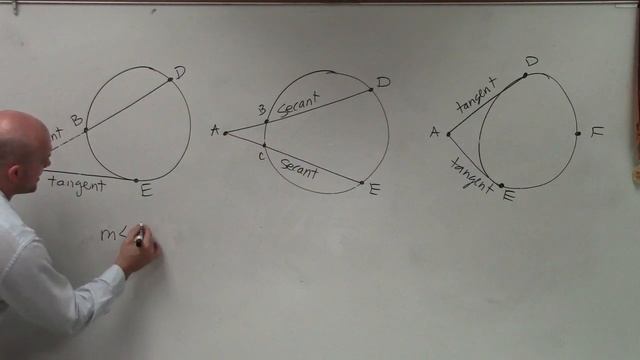 What are the formulas for the measure of angles outside of a circle смотреть онлайн