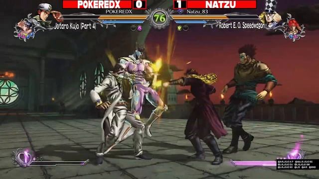 Pokeredx (Jotaro Part 4) vs Natzu (Speedwagon) in JoJo's Bizarre Adventure All Star Battle R смотреть онлайн