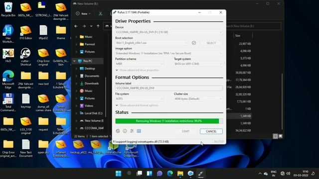 Windows 11 on unsupported hardware no TPM, no secure boot restrictions using Rufus. #windows11 смотреть онлайн
