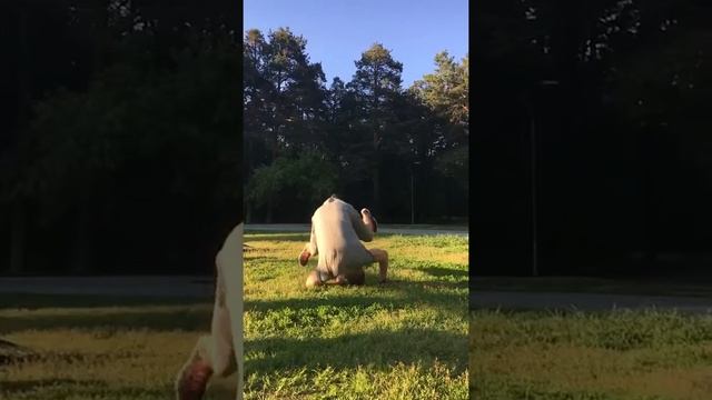 Крутой кувырок в замедленной съемке (slow mo) - Андрей Али смотреть онлайн
