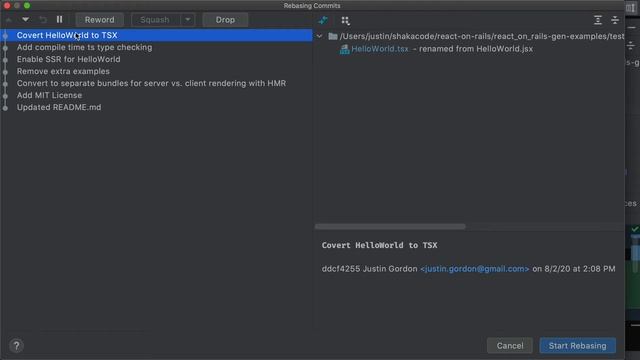 Demo of RubyMine Interactive Rebase смотреть онлайн