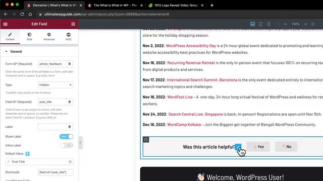 Create a ?? Yes ?? No Feedback Form | Elementor and PAFE смотреть онлайн