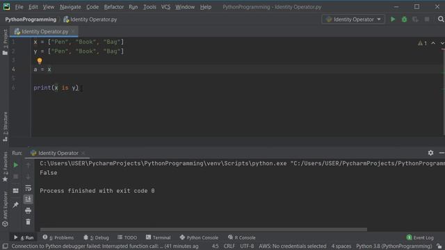 Python 22: Identity Operator смотреть онлайн