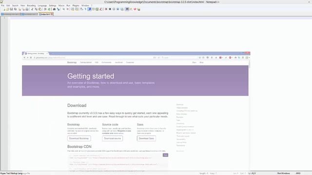 How to Install Bootstrap on Windows 10 / Windows 8 смотреть онлайн