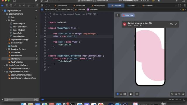 Make LOGIN SCREEN UI clone from FIGMA to SWIFTUI (PART-3) смотреть онлайн