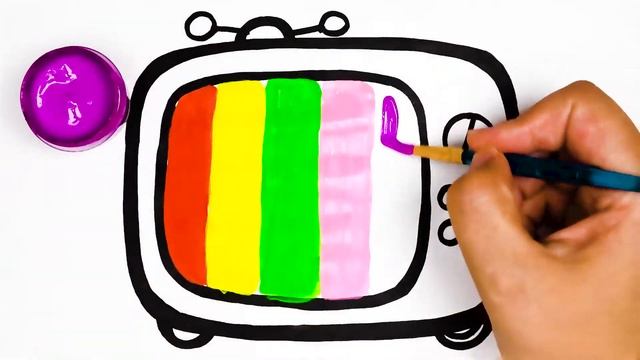 Simple drawing - how to draw TV | Простой рисунок - как нарисовать телевизор смотреть онлайн