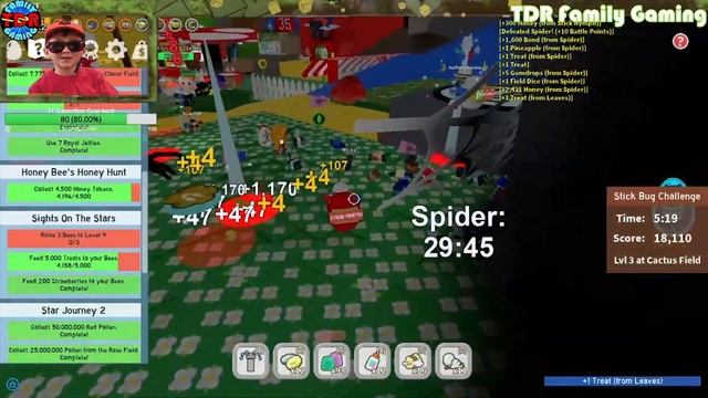 STICK BUG CHALLENGE! - Bee Swarm Simulator Roblox смотреть онлайн