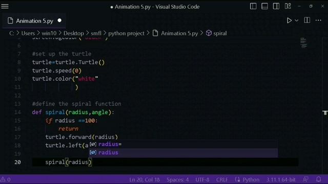 Unleash Your Inner Artist with Python Turtle Spiral Tutorial??⭐ смотреть онлайн