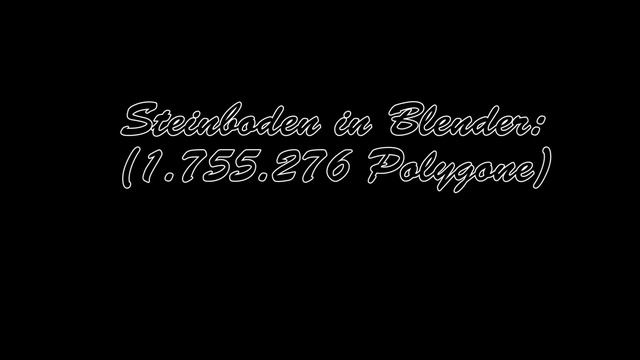 Steinboden in Blender (1.755.276 Polygone !!!) смотреть онлайн
