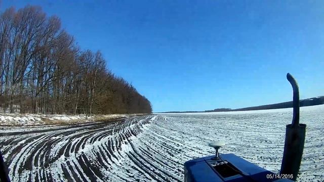 Разброс удобрения по снегу смотреть онлайн