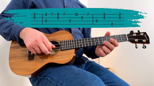 Minecraft C418 Subwoofer Lullaby Ukulele Beginner Tutorial смотреть онлайн