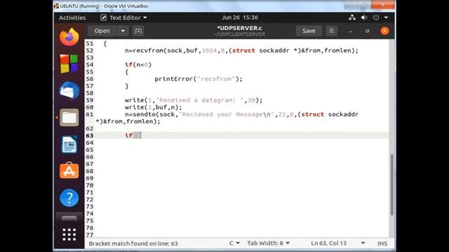 UDP SERVER CLIENT LINUX Network Programming In C Complete Code Function Explanation In Hindi Urdu