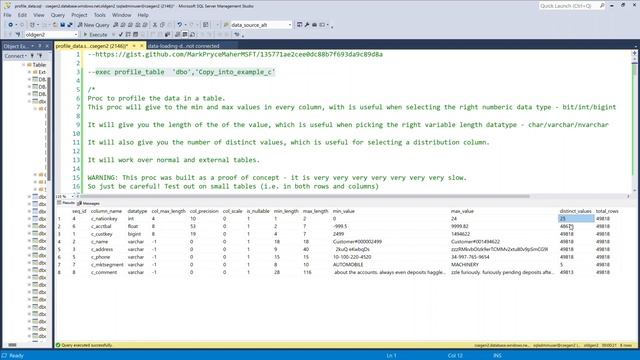 Data Profiling in Azure Synapse Dedicated SQL Pool смотреть онлайн