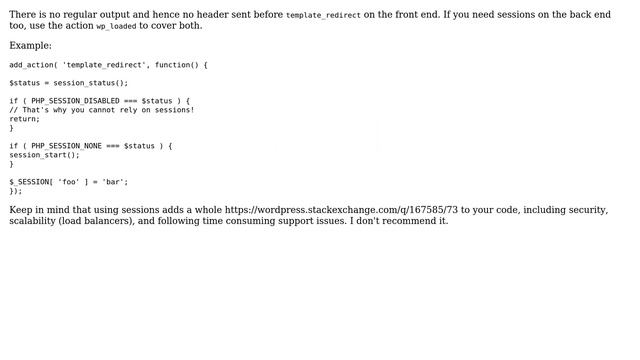 Wordpress: How should you hook a session_start() when authoring a plugin? (2 Solutions!!) смотреть онлайн
