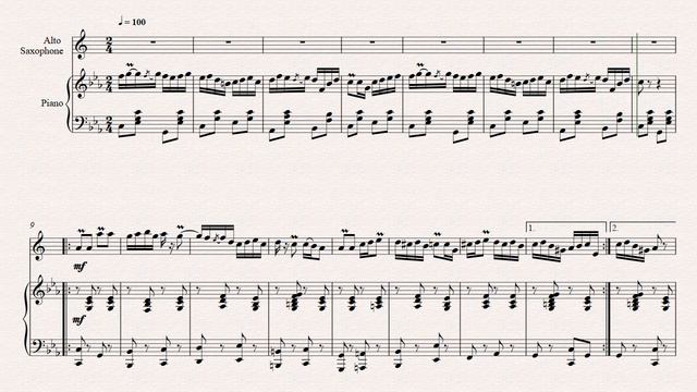 Hora Mișcată, Saxophone acompaniament смотреть онлайн