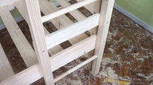 Детская простая двухъярусная кровать своими руками из досок и брусков Влог