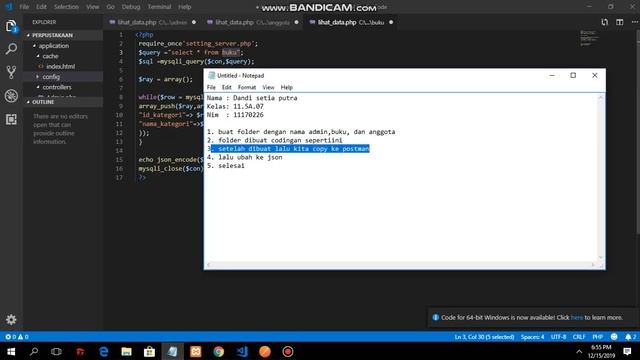 Implementasi client server php mysql dan android studi kasus CRUD dengan master admin, buku, anggot смотреть онлайн