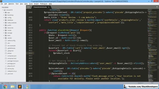#140 Make E-com in Laravel 5.7 / 5.8 | Website Security (I) | Prevent Sold Out Products to Order смотреть онлайн