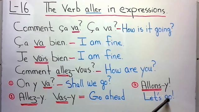 French Lesson-16, The verb Aller in Expressions #Frenchgrammar #French #Frenchexpressions смотреть онлайн