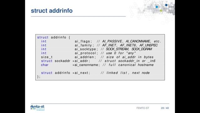 04-1 Examples: addrinfo смотреть онлайн