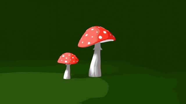 Анимация в 3d Blender. Грибы. смотреть онлайн