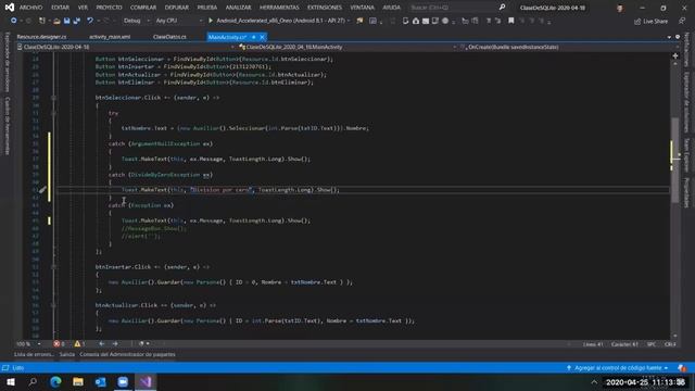 Clase Construcción de Software V Itagüí 25/04/2020 - SQLite en Xamarin смотреть онлайн