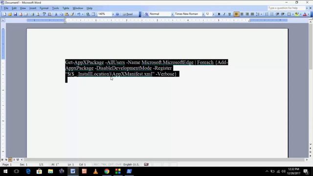 How to Restore Microsoft Edge in Windows 10 via Windows Powershell смотреть онлайн