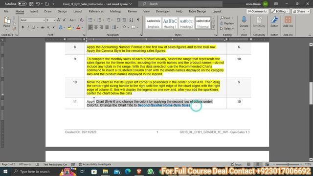 Excel_1E_Gym_Sales | Excel 1E Gym Sales | My IT LAB Solutions