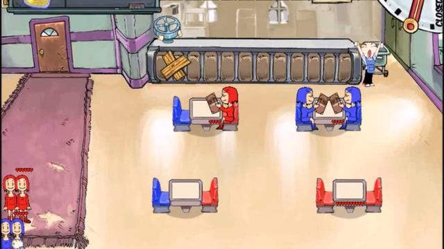 Diner Dash - Gameplay Part 1 (Level 1-1 to 1-4) смотреть онлайн