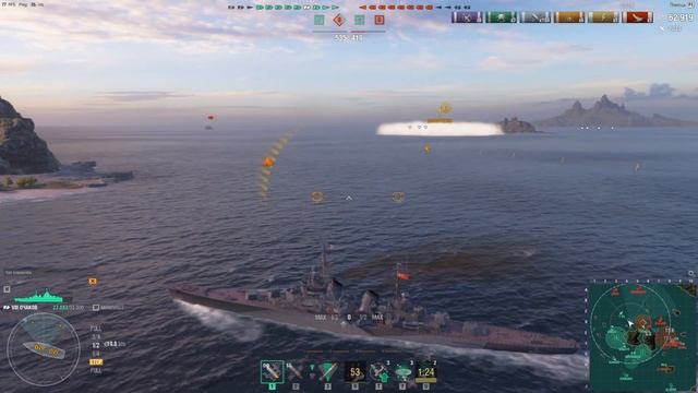 Крейсер Очаков! Отголоски Смоленска? Обзор+перки кепа и модернизации??? смотреть онлайн