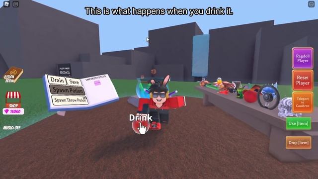 How to make NEON, BEANARMS and EXPLODING BROOMSTICK POTIONS in WACKY WIZARDS! [ROBLOX] смотреть онлайн