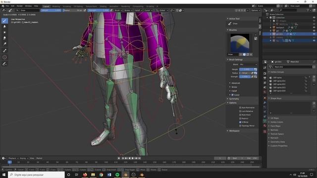 Blender 2.9 - Weight Paint - Tutorial смотреть онлайн