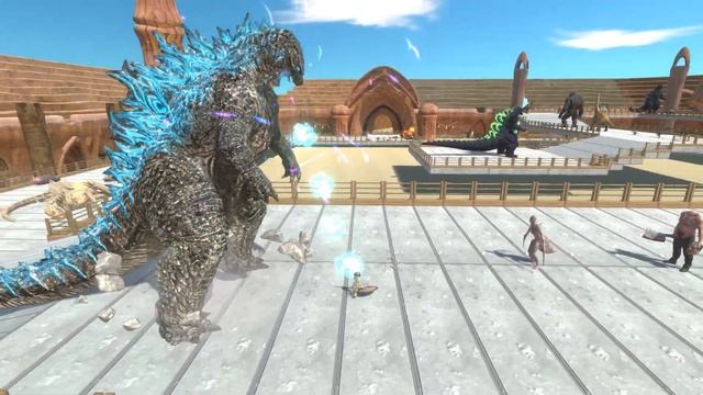 Godzilla 2021 VS Super Godzilla Arena Death Run - Animal Revolt Battle Simulator смотреть онлайн