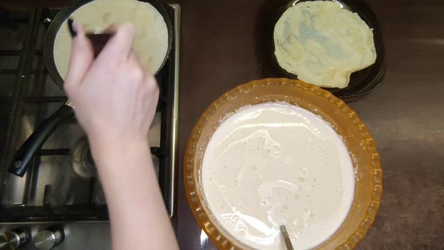 нежнейшие блинчики с мясом/блины с мясом/тесто для блинов смотреть онлайн