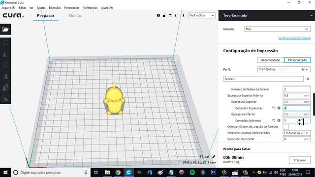 Guia rápido primeira impressão Ultimaker Cura смотреть онлайн