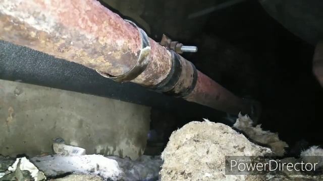 Рванула подача отопления, свищь в трубе, кипяток. Устранение. смотреть онлайн