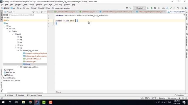SOLID принципы в Java. Принцип единственной ответственности. Урок 1 смотреть онлайн