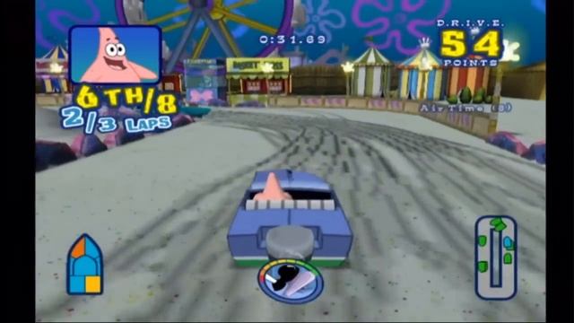 Spongebob's Boating Bash (Wii) Velocity Race смотреть онлайн