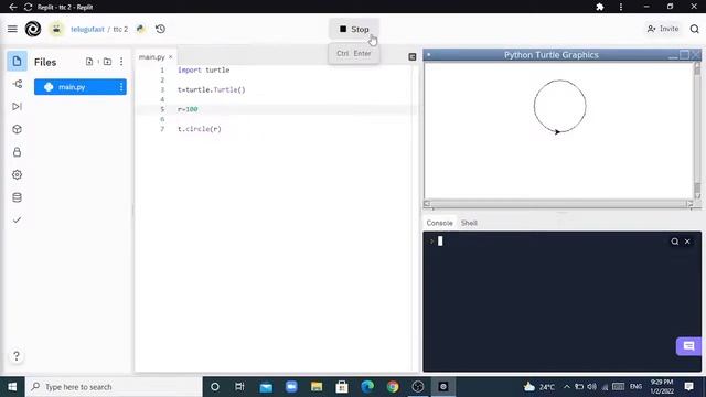 let's draw circles with python|replit series|#2 смотреть онлайн
