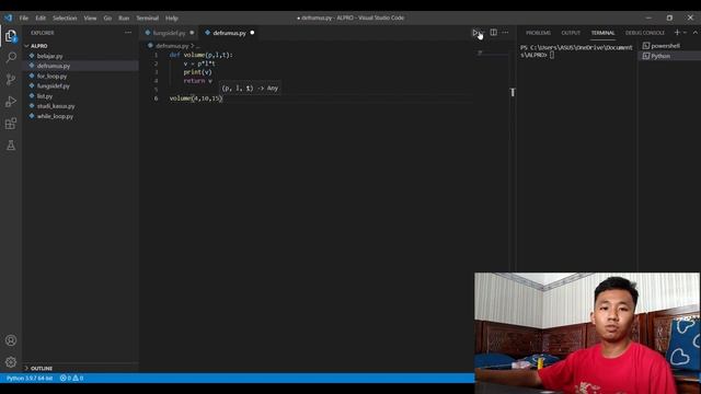 Bahasa Pemrograman Python : Fungsi (DEF) dengan Rumus Fisika смотреть онлайн