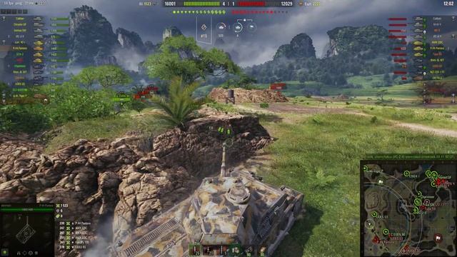 Как играть на среднем танке P.44 Pantera на карте Жемчужная река смотреть онлайн