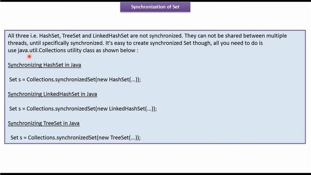 How to Synchronize the Set? | Java Collection Framework смотреть онлайн