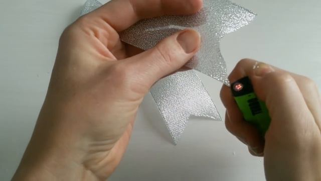 Бантики на елку своими руками /Мк канзаши/Новогодние канзаши/DIY смотреть онлайн