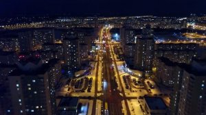Ночной Минск с высоты птичьего полёта...