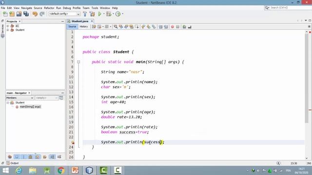 أنواع المتغيرات في الجافا Data types in java, تعليمه Scanner و println смотреть онлайн
