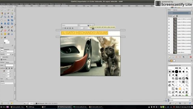 TUTORIAL COMO AGREGAR TEXTO A UN GIF CON GIMP смотреть онлайн