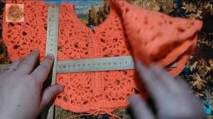 Платье для девочки 3-5 лет, крючком. 2 часть.   Knit a beautiful dress hook.
