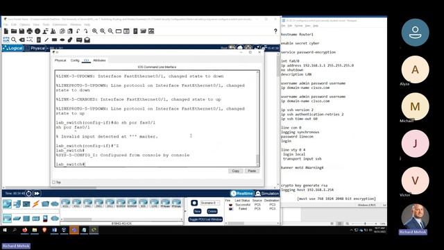 10 30 23 configure a switch port security configs смотреть онлайн