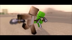 Minecraft Speedrunner VS 5 Hunters REMATCH - Animated [ Dream 1 VS 5 Scene ]