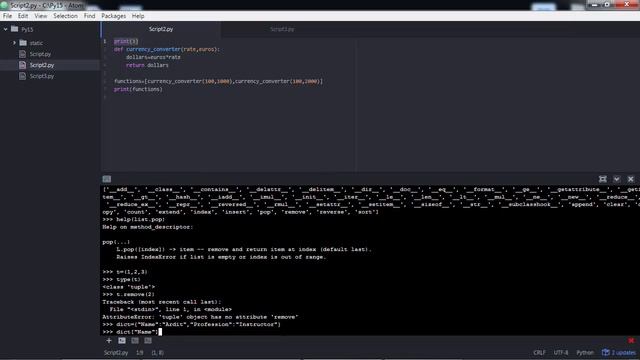 13 Python Tutorial Dictionaries смотреть онлайн